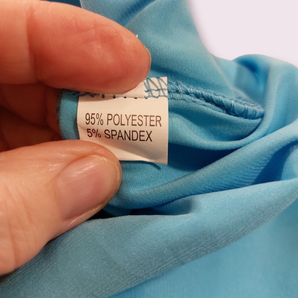 Blue Strapless Maxi Dress Open Back - Picture 6 of 7